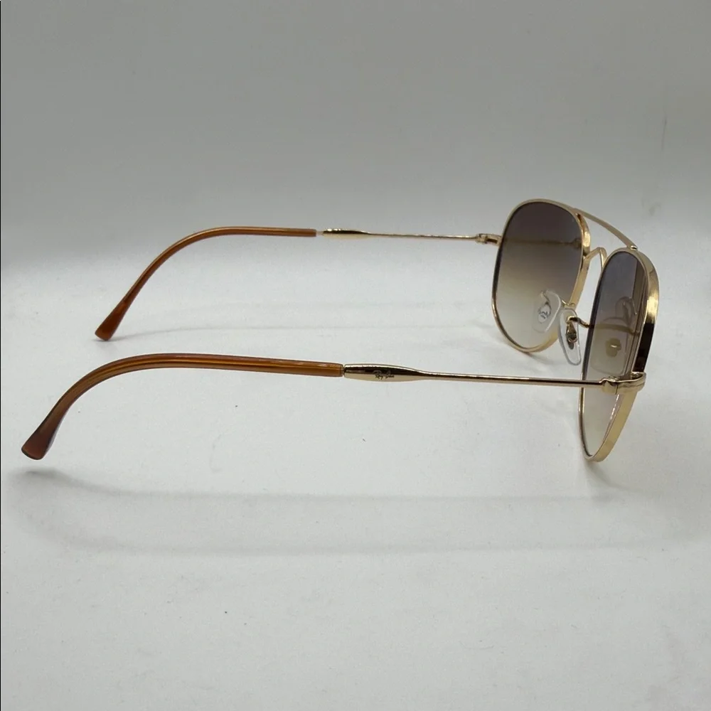 Ray-Ban Gold Frame Sunglasses no case